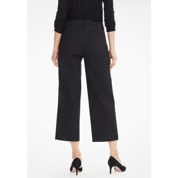 J. CREW High Rise Peyton Wide Leg Pant Four Season Stretch Black Women's 18 New - Picture 5 of 12